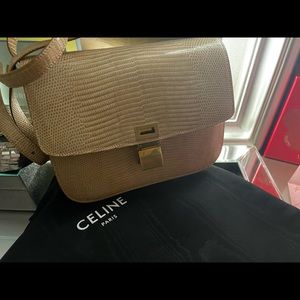 New with tags Celine Teen classic lizard bag